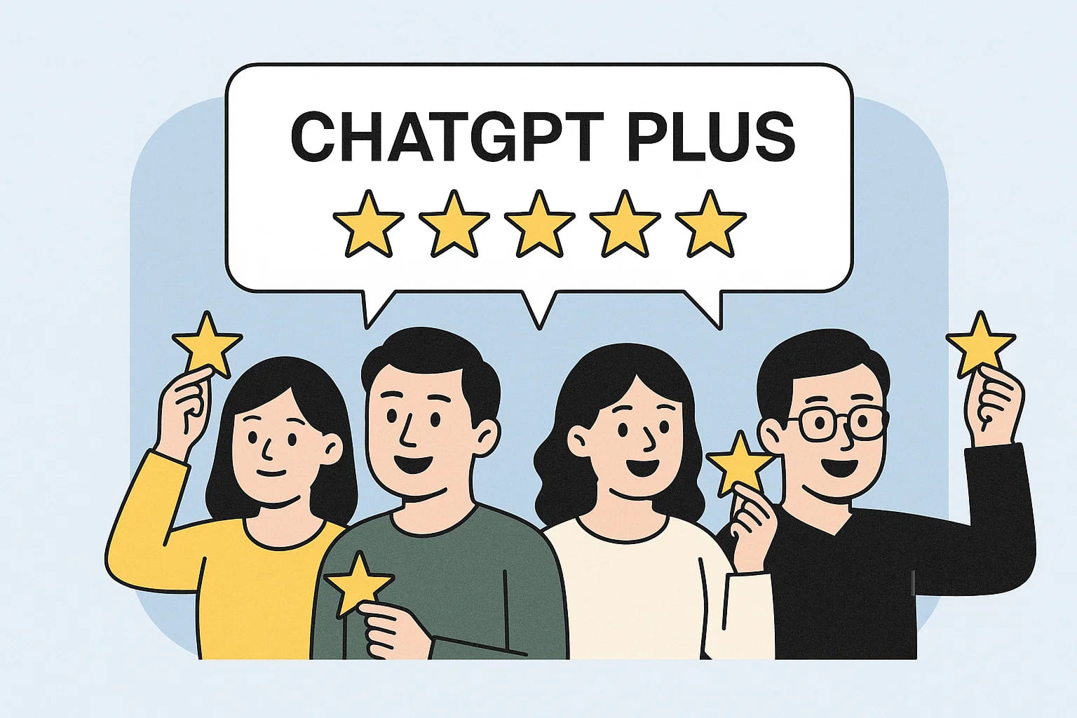许多用户在使用 ChatGPT Plus 后给予了好评，认为其物有所值。在国内用户社区中，Plus 服务的满意度整体较高（五星评价）。
